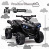 Kids ATV 4 Wheeler, 6V Kids Ride on Quad Car with LED Lights Music, Foot Pedal, Battery Powered Electric Vehicle for Kids Toddler - 2 of 4