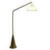 VYNXARIA 67"H Lisbon Black Floor Lamp with On/Off Switch Coned Base Hanging White Fabric Shade - 2 of 4