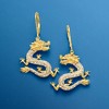 Ross-Simons 0.20 ct. t.w. Diamond Dragon Drop Earrings in 18kt Gold Over Sterling - 3 of 4