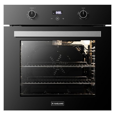 GASLAND 24 in. Built-In Single Natural Gas Wall Oven with Rotisserie and Mechanical Knobs Control, Black, Pro GS606DB