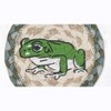 Earth Rugs Frog Printed Coaster – 5"x5" Braided Jute, Rustic Nature-Inspired Table Accent - 3 of 3