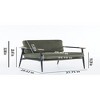 Cesicia Green Accent Chair Arm Chair with Metal Frame, Upholstered Side Chair Comfy Sitting Chair for Living Room - 3 of 4
