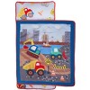 EVERYDAY KIDS Toddler Nap Mat –Under Construction– Soft Microfiber, Rollup with Handle & Pillow, for Preschool, Daycare, or Travel -Ages 2-6 years - 3 of 4