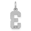 Black Bow Jewelry 14k White Gold, Varsity Collection, Small D/C Pendant, Number 3 - 3 of 4