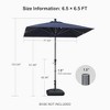 PURPLE LEAF Patio Umbrella Outdoor Table Umbrella Aluminum Frame Market Umbrella Sun Umbrella with 8 Sturdy Ribs - 2 of 4