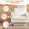 CAVINAS 360° Swivel Chairs, Modern Accent Chair, Thick Padded Single Lounge Sofa Chair, Upholstered Comfy Barrel Chair -Cream - 4 of 4