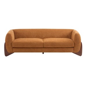 Christopher Knight Home Mia 82.75" Boucle Fabric 3 Seater Sofa Caramel - 1 of 4