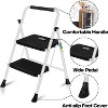 Aluminum Step Ladder Folding Ladders for Home Office with Anti-Slip Wide Pedal Lightweight Multipurpose Workbench (2S) - 2 of 4