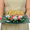 Paper Love 3D Pop Up Christmas Card, Floral Merry Christmas Card, 5" x 7" Cover - Includes Envelope and Removable Note Tag - 4 of 4