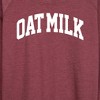 Women's - Instant Message - Oat Milk Lightweight French Terry Wide Neck Long Sleeve Graphic Shirt - 2 of 4