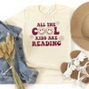 The Juniper Shop Cool Girls Are Reading Flowers Girls Short Sleeve Tee - 2 of 2