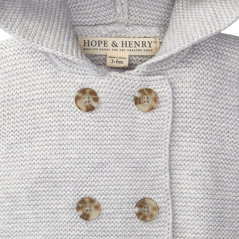 Hope & Henry Baby Faux Fur Hooded Sweater, 3 of 7