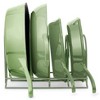Cuisinel Pan Organizer Rack - Heavy-Duty Steel for Cast Iron Skillets, Griddles & Pots, 50-LBS Volume, Green, 12.2", Horizontal/Vertical, No Assembly - 2 of 4