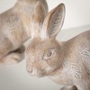 8"H Sullivans Resting Stance Bunny Statues Set of 2  Gray - 2 of 3