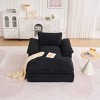 Aukfa Sleeper Sofa Couches for Living Room, Luxury Modern Couch with Deep Seat, No Assembly Required, 3 Seater, White - 2 of 4