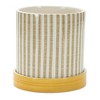 Melrose Stone Bumble Bee Striped Planter (Set of 2) - 2 of 4