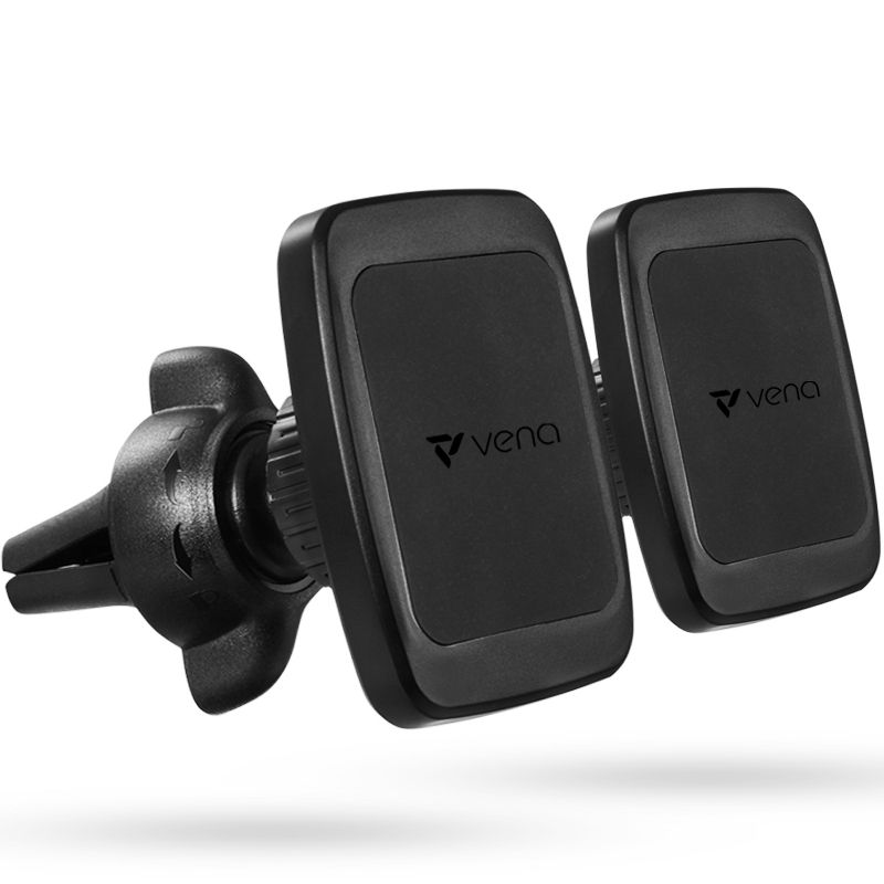 Vena 6Netic Air Vent Stong Magnetic Car Mount Phone Holder for Smartphone with 2 metal plates, 1 of 9
