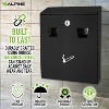 Alpine Industries Steel Indoor/Outdoor Cigarette Receptacle 1 Gallon Black (490-01-BLK) - 4 of 4