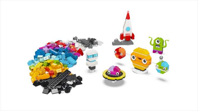 LEGO Classic Creative Space Planets Aliens and Rocket Ship Toy 11037, 2 of 9, play video