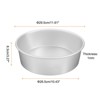 Unique Bargains Aluminum Nonstick Removable Bottom Wedding Birthdays Cake Pan - 2 of 4