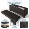 Nestl Storage Ottoman Bench with Storage Bins, Rectangular Storage Bench - 4 of 4