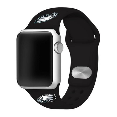 NFL Philadelphia Eagles Apple Watch Compatible Silicone Band 42mm - Black