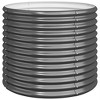 Garden Planter Anthracite Powder-coated steel Medium Durable vidaXL - 2 of 4