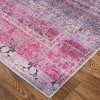 Voss Transitional Distressed Pink/Purple Area Rug - 3 of 4