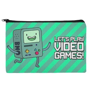 Adventure Time Bmo Play Video Games Makeup Cosmetic Bag Organizer Pouch - 1 of 4