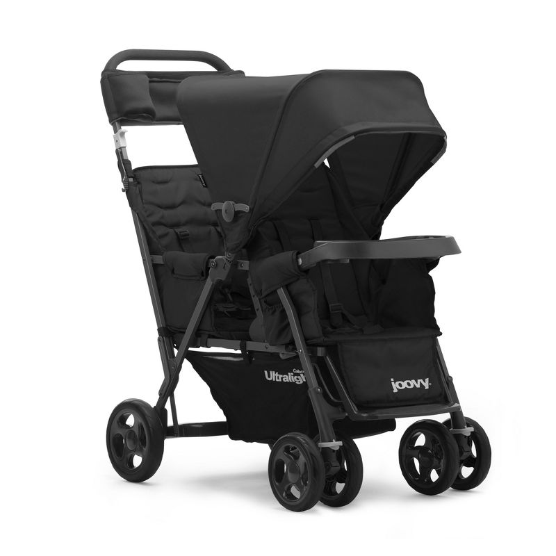 Joovy Caboose Too Ultralight Sit Stand Double Tandem Stroller - Black, 1 of 8