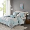 Gracie Mills Renaldo 7-Piece Reversible Cotton Sateen Comforter Set with Medallion Design - 2 of 4