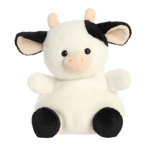 Aurora Small Party Sized Sweetie Cow Palm Pals Adorable Stuffed Animal White 8" - 1 of 4