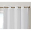 HLC.ME Versailles Lattice Flocked 100% Complete Blackout Thermal Insulated Window Curtain Grommet Panels, Set of 2 - 3 of 4