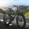 VisioGear Bicycles, 26 Inch Mountain Bike with Fat Tire, 21 Speed Mountain Bike for Adult and Youth, Black, 74"*25"*41" - 2 of 4