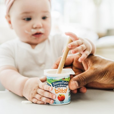 Stonyfield Organic YoBaby Apple &#38; Blueberry Whole Milk Baby Probiotic Yogurt - 6ct/4oz Cups_10