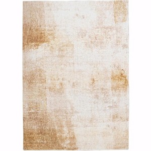 HomeStock Motif Printed Faux Rabbit Simone Ivory Beige 5x7, Hand Tufted, Transitional - 1 of 4