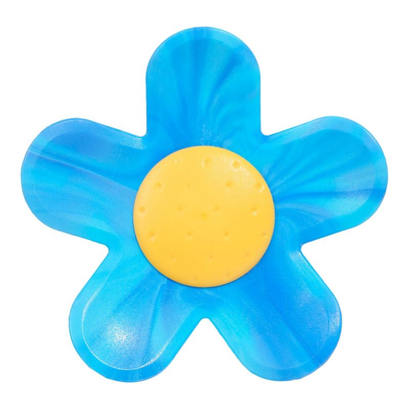 BARK Power Flower Strawberry Scented Super Chewer Dog Interactive Toy - Blue/Yellow, 2 of 10