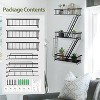 Attop Fire Escape Wall Shelf - New York Decorative Ladder Shelf, Wall Art Floating Shelf Black Metal Shelves - 3 of 4