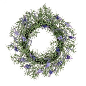 19" Artificial Lavender and Rosemary Spring Wreath - National Tree Company - 1 of 3