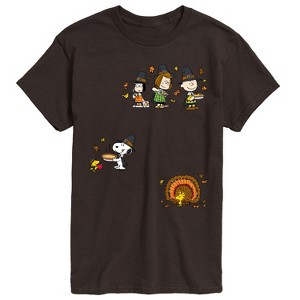 Men's - Peanuts - Thanksgiving Short Sleeve Graphic T-Shirt - 1 of 4
