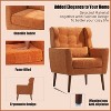 CAVINAS Chenille Accent Chair with Mid-Height Backrest,Upholstered Living Room Chairs,Reading Chairs for Living Room - 4 of 4