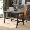 Emma and Oliver 48x24 Dining or Gaming Table with Double Sided Laminate Table Top and Heavy Duty A-Frame Steel Base - 2 of 4