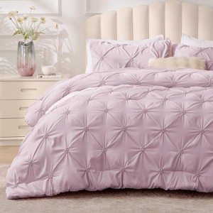 BALHAM TRADE-Queen Size Pink 3 Pieces Pintuck Soft Warm