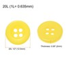 Unique Bargains Resin Snap Fastener Round Flat 4-Hole Sewing Buttons 10 Pcs - 2 of 4