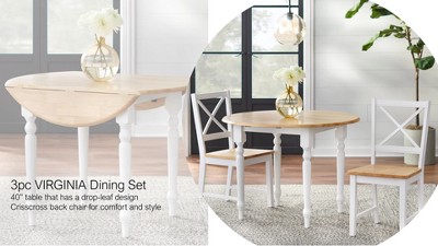 Black Rubberwood 5-Piece Dining Set with Beige Microfiber Seats