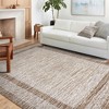 Modern Geometric Area Rug, Machine Washable, Textured Line Pattern, Fold-Able Rug, High-End Versatile Design - 2 of 4
