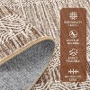 Acekool Modern Geometric Area Rug, Washable Non Slip Soft Low Pile Carpet, Distressed Bordered Foldable Accent Mat for Living Room Bedroom - 3 of 4