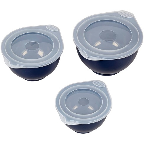 Wilton 6pc Covered Mixing Bowl Set Navy Blue - image 1 of 4
