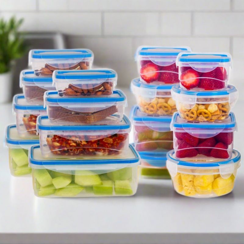 Lexi Home Plastic Containers with Snap Lock Lids (Set of 16), 4 of 5