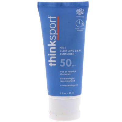 Think Thinksport SPF50 Clear Zinc Active Face, 2 oz